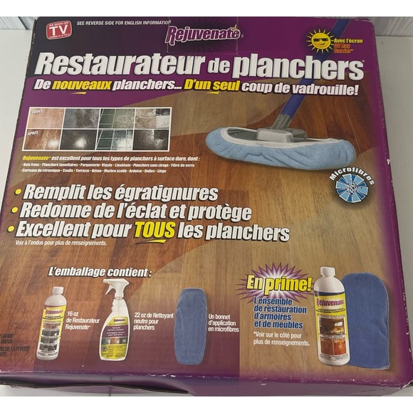 Rejuvenate All Floors Restorer Rejuvenate No Bucket Cleaner, Kit New In Box - Picture 2 of 3